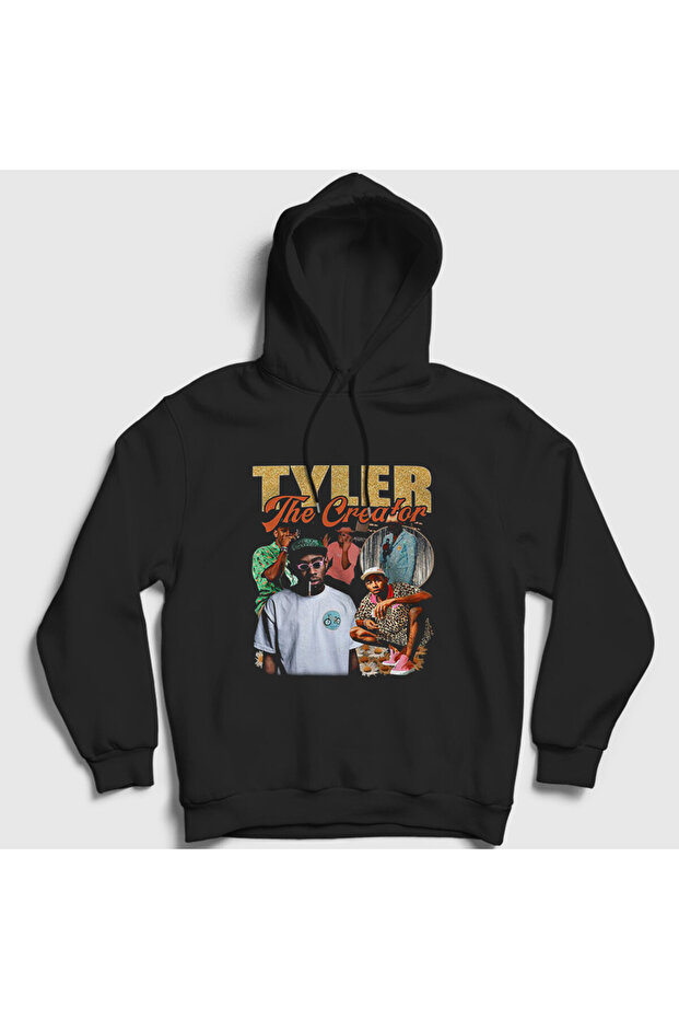 Unisex Black Poster Tyler the Creator Hooded Sweatshirt 492753Tt