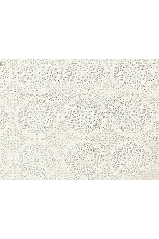 Anita PVC Tablecloth - Ecru/ecru - 3