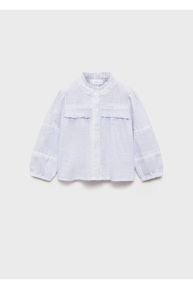 Pamuklu bebe yaka bluz - 1