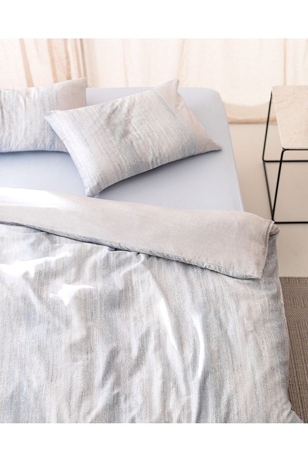 Sarthe %100 Pamuk Tek Kişilik Crep Baskılı Nevresim Takımı - 2
