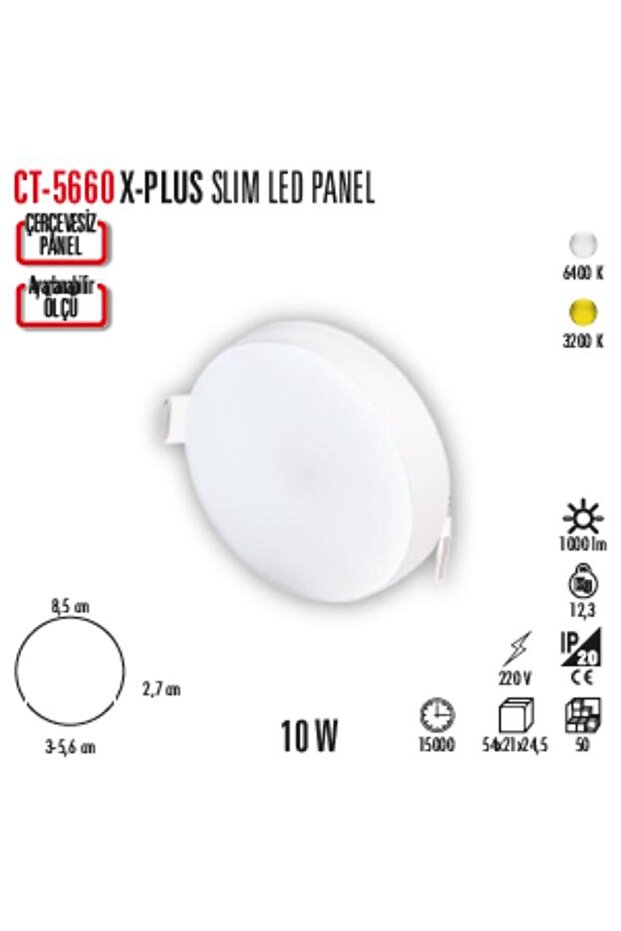 X-plus Slim Led Panel Ct-5660 - 2