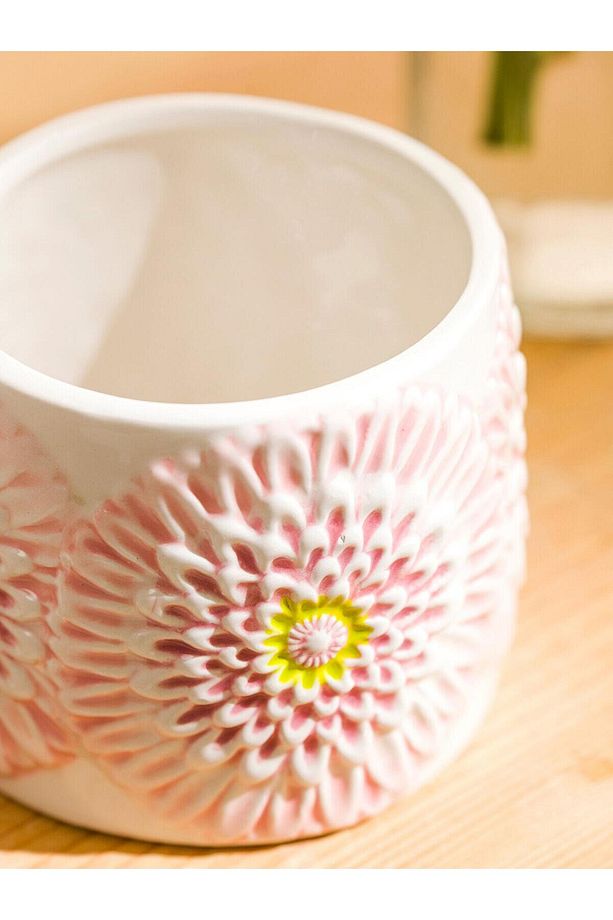 LCW HOME  Çiçek Desenli Seramik Kupa 400 Ml - 3