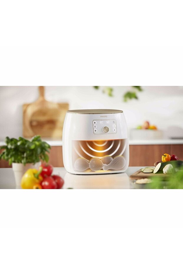 Airfryer Smart Sensing Star White Aksesuar Hediyeli+ Blender Hediyeli - 3