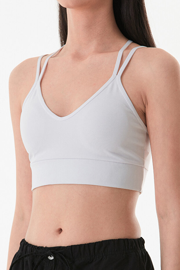 Basic İnce Askılı Kaplı Büstiyer - 7