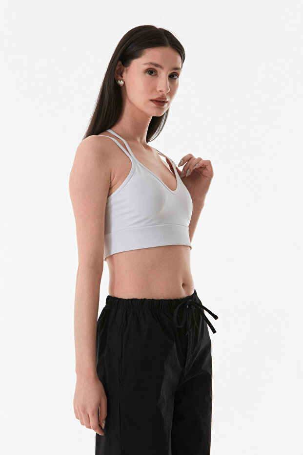 Basic İnce Askılı Kaplı Büstiyer - 4