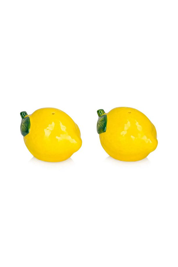Sarı Limon Şekilli Tuzluk ve Biberlik Seti - 4