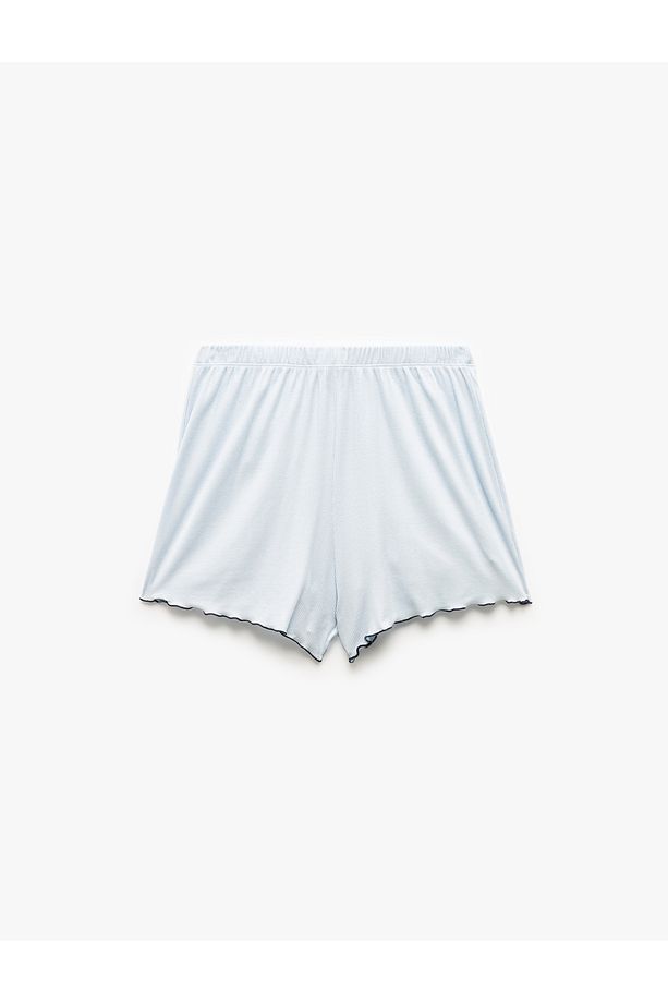 Viskon Kumaş Rahat Kalıp Şort Pijama Altı - 4