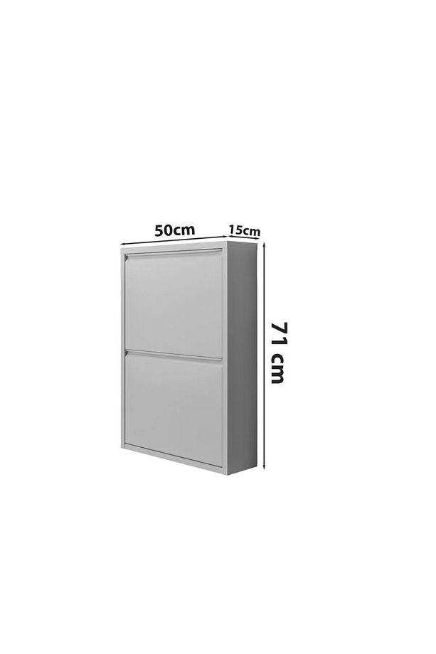 2'li Metal Ayakkabılık Siyah - 3
