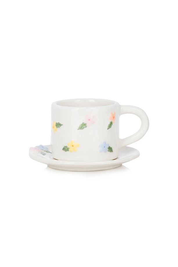 LCW HOME Karışık Çiçek Desenli 2 Kişilik Seramik Kahve Fincan Takımı 90 Ml - 5