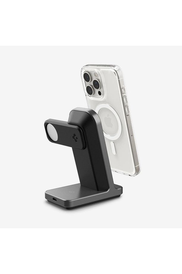 15W 3'ü 1 Arada Kablosuz Şarj Standı iPhone & Apple Watch & AirPods MagSafe 3-in-1 Wireless AMP06527 - 1