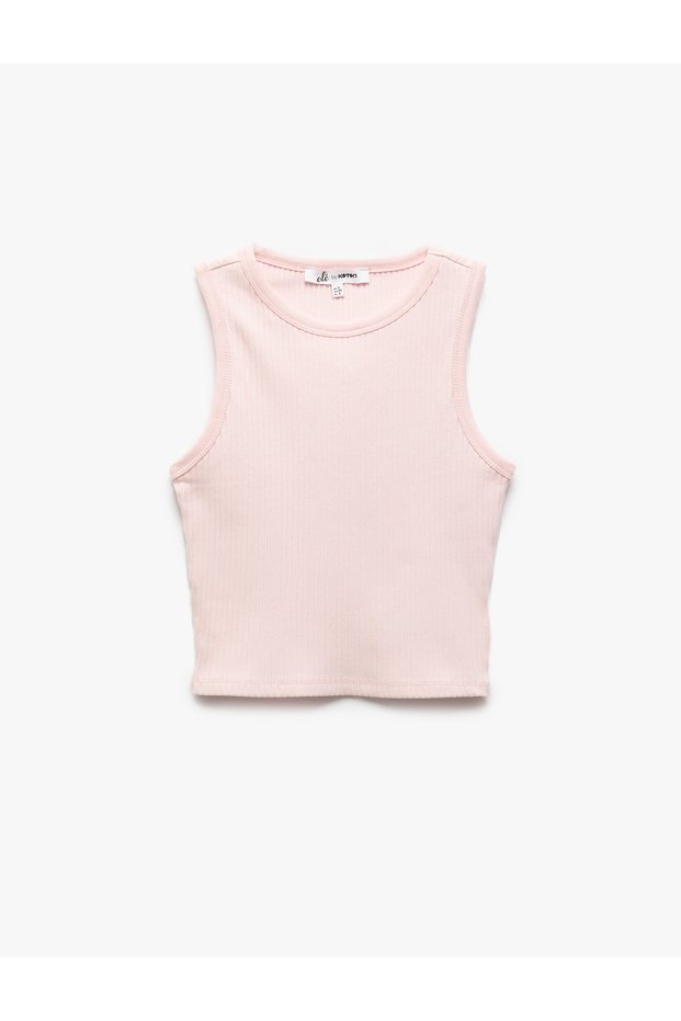 Crew Neck Sleeveless Cotton Slim Fit Women's Undershirt