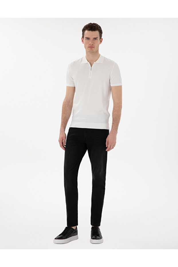 Black Slim Fit Jean Trousers 50302754-Vr046