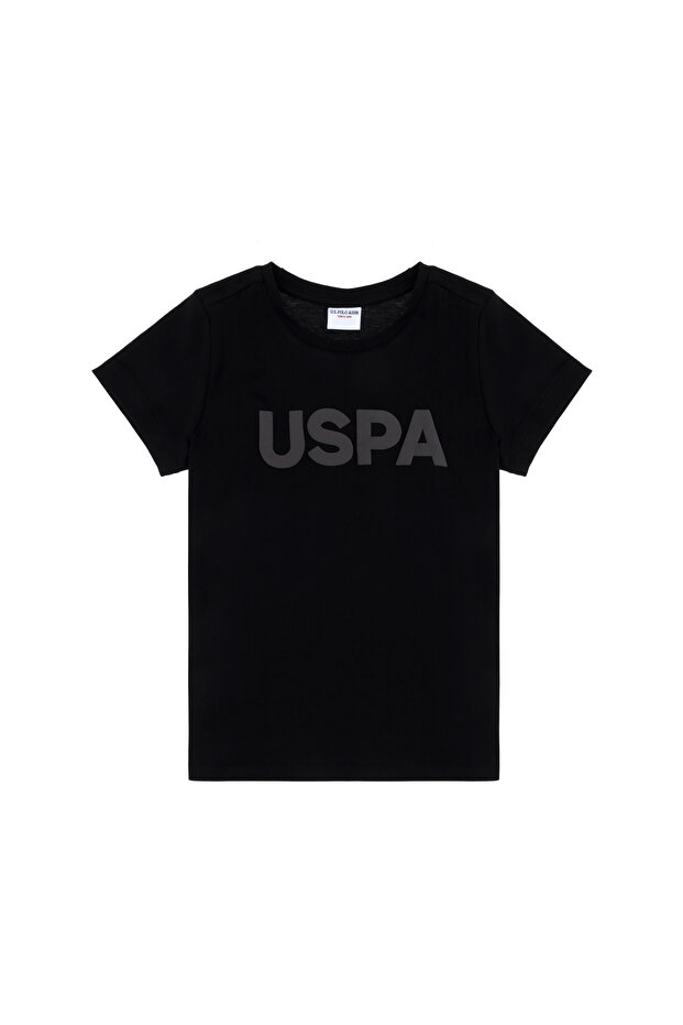 Boy's Black Basic Crew Neck T-Shirt 50298048-Vr046