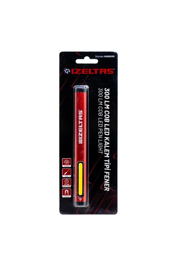 İzeltaş COB LED Şarjlı Lazer Pointer Kalem Tipi Fener 300 lm - 8