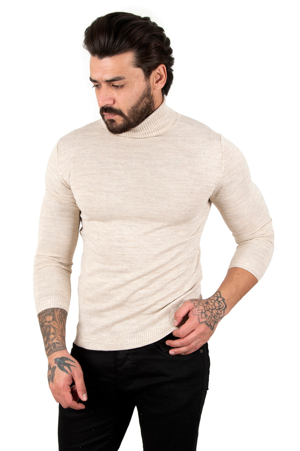 Stone Turtleneck Stone Straight Sweater 2002292