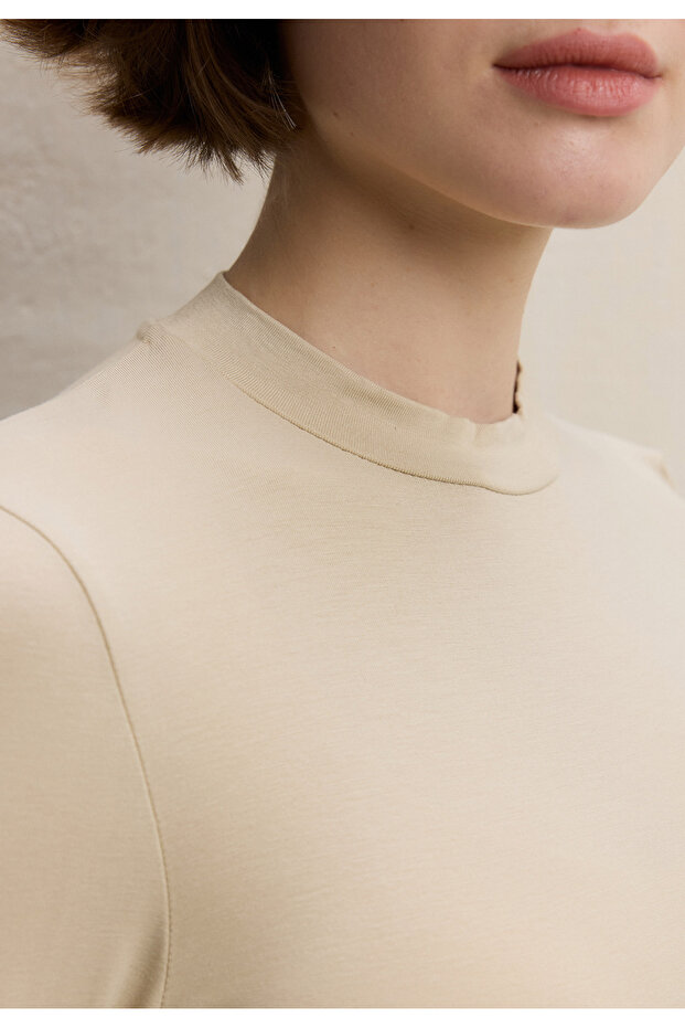 UZUN KOL BAMBU BODY BEJ - 3