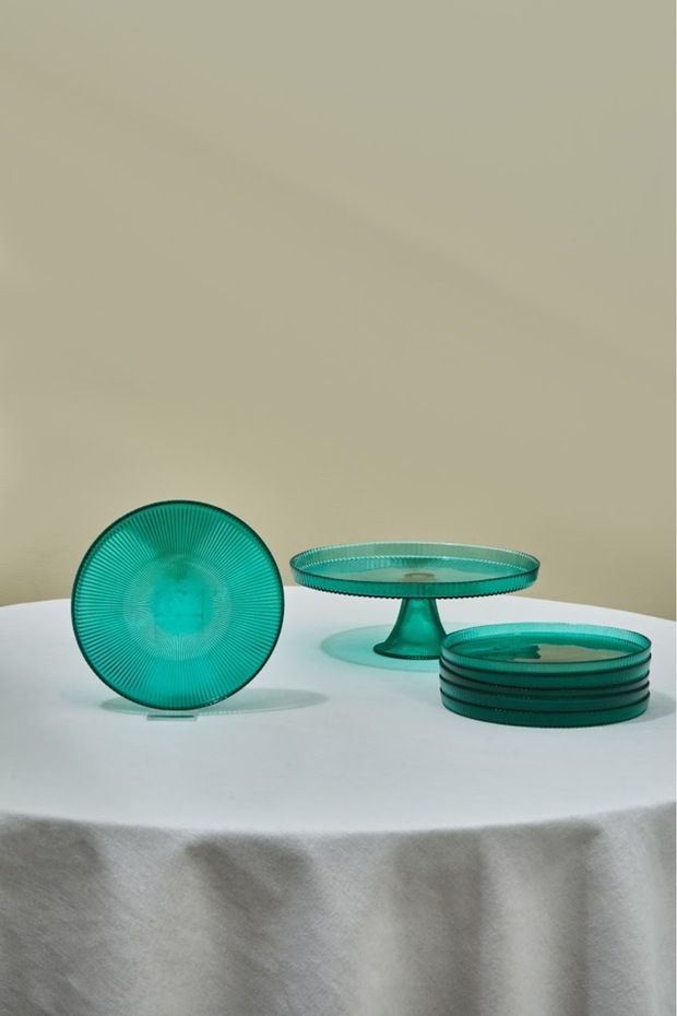 Massimo Cam 7 Parça Pasta / Tatlı Seti 28 Cm - 1