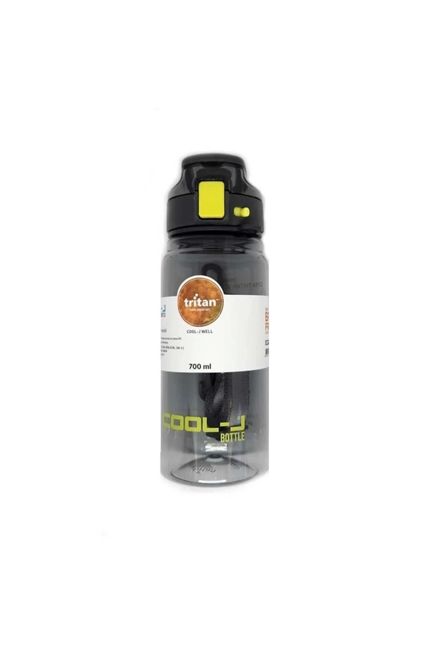 Lockable hanging tritan flask 700ml black-in box