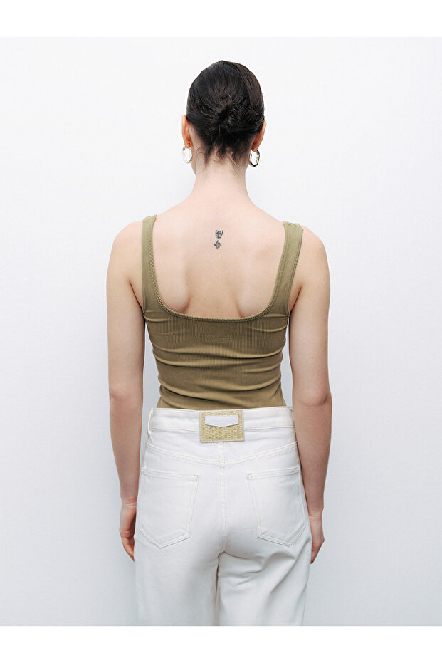 Baskı Detaylı Crop Top - 4