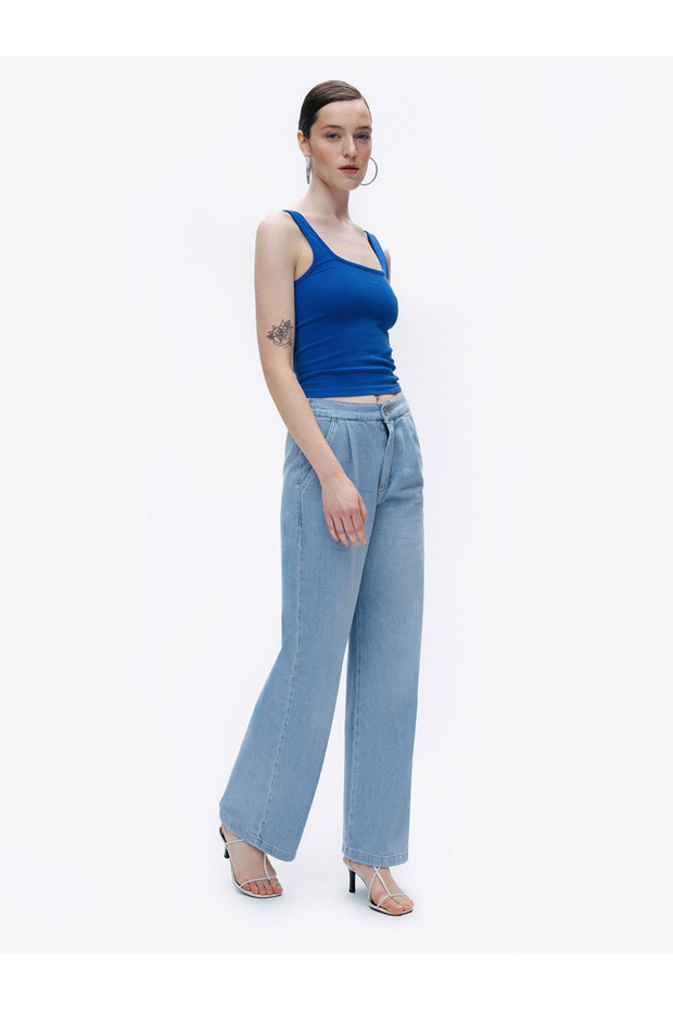 Baskı Detaylı Crop Top - 2