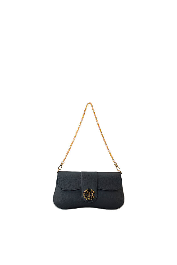 KADIN DERİ CLUTCH SİYAH