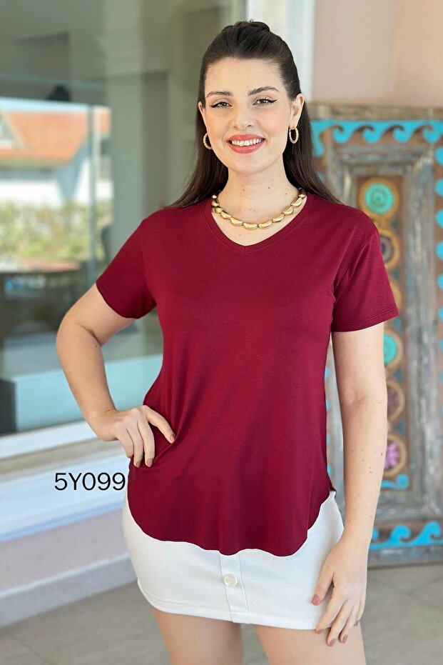 V Yaka Bambu Basic Tshirt 5y099 - 1