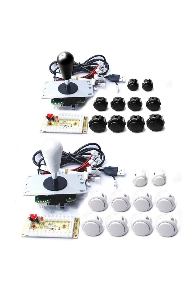 مجموعة أدوات DIY لآلة ألعاب SANWA ذات 8 اتجاهات وعصا تحكم وأزرار دفع للكمبيوتر الشخصي - 1