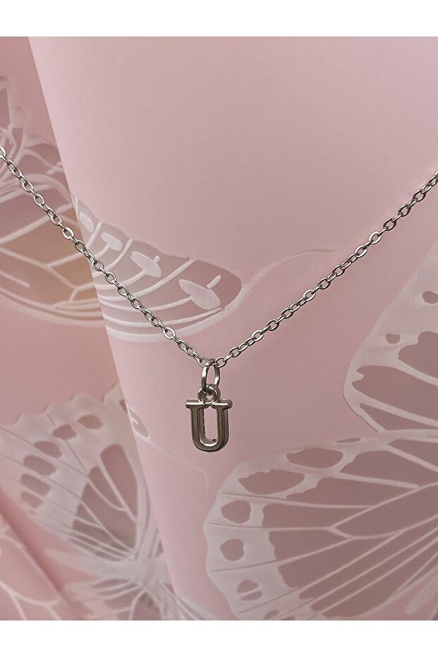 Stainless Tarnish 316L Elegant Necklace with Letter U