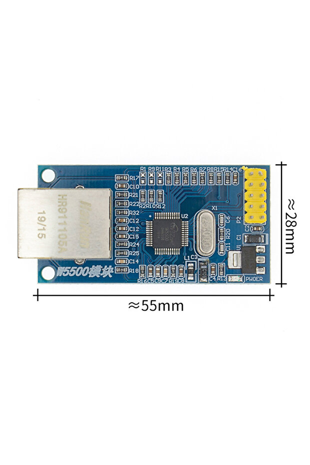 وحدة W5500 USR-ES1 وحدة شبكة إيثرنت W5500 من Aardware SPI إلى LAN TCP IP 51 STM32 Microcontroll