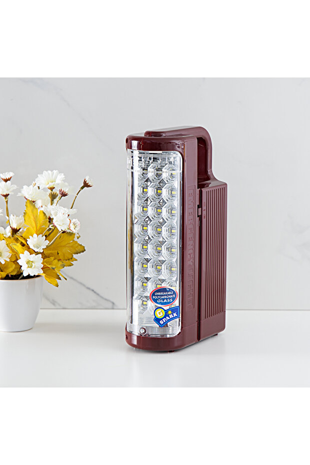 فانوس LED قابل لإعادة الشحن مزود بمصابيح SMD، لوحان جانبيان، 3 أوضاع، يعمل لمدة 60 ساعة متواصلة - 1
