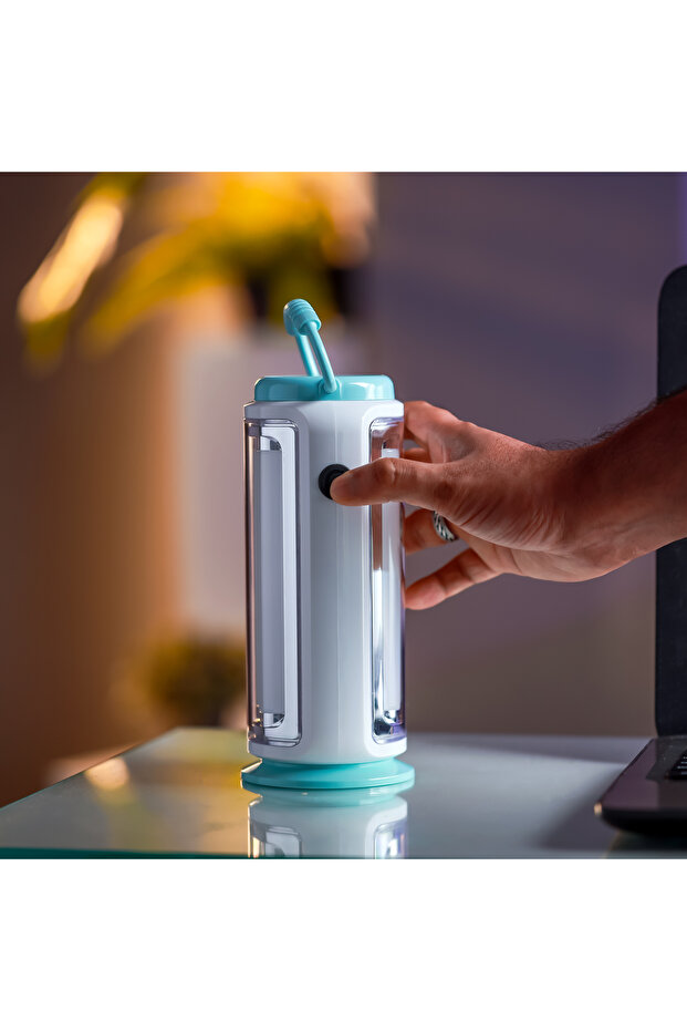 LED Emergency Lantern with Solar Panel, Energy Efficient Design, 360° Light and 5 Hours Working