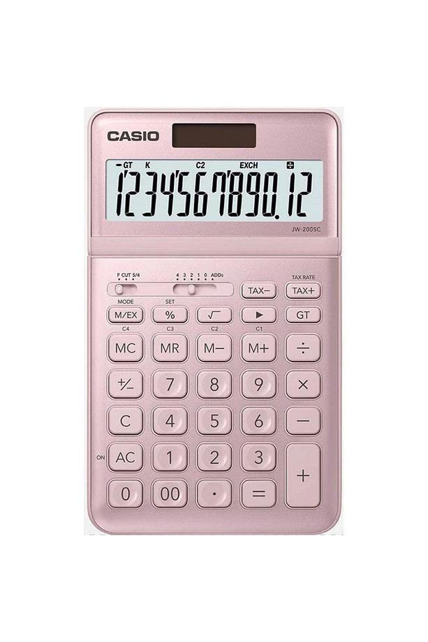 Jw-200sc-pk 12 Hane Pembe Masa Üstü Hesap Makinesi - 1
