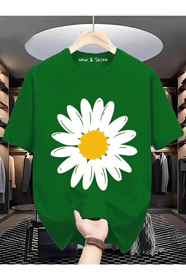 Daisy Printed Oversize T-Shirt