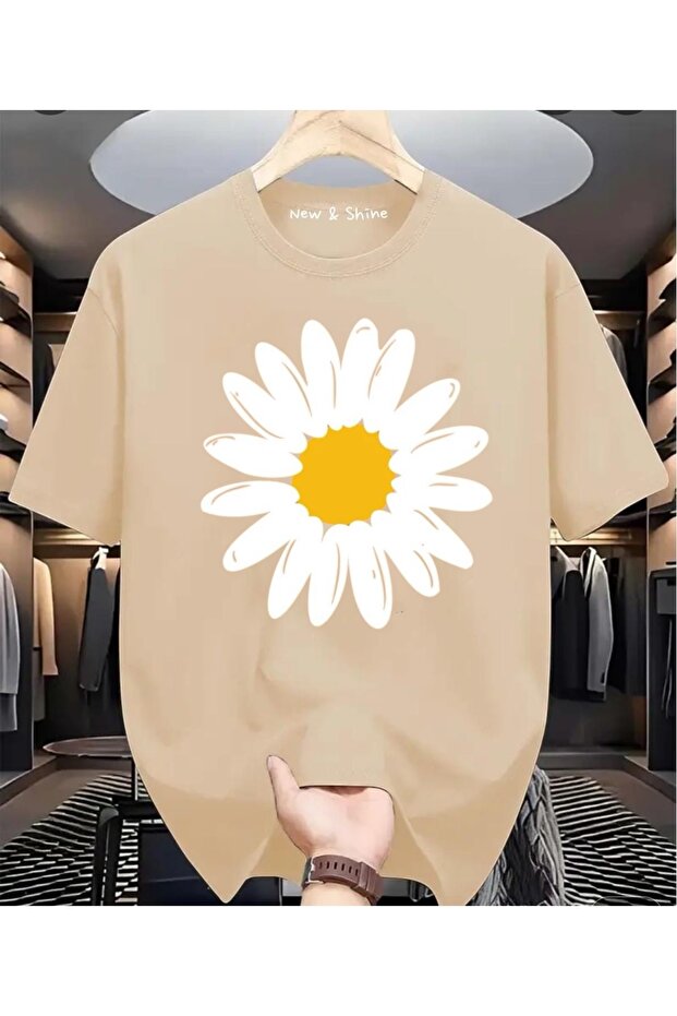 Daisy Printed Oversize T-Shirt