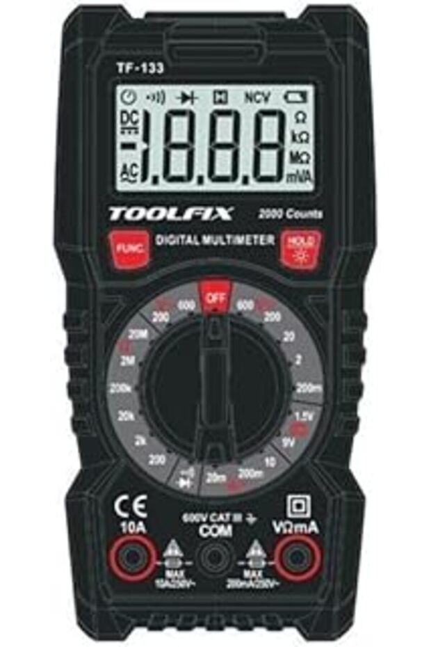 أداة قياس Cınarcık Tç TOOLFIX TF 133 مقياس رقمي متعدد