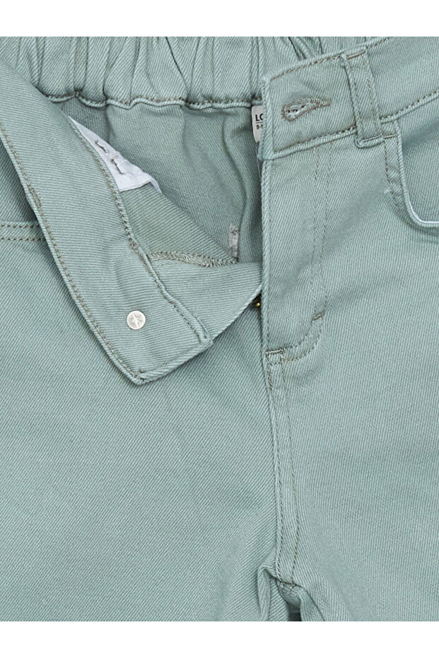 LCW Kids Beli Ayarlanabilir Lastikli Erkek Çocuk Jean Şort - 3