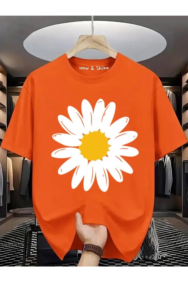 Daisy Printed Oversize T-Shirt