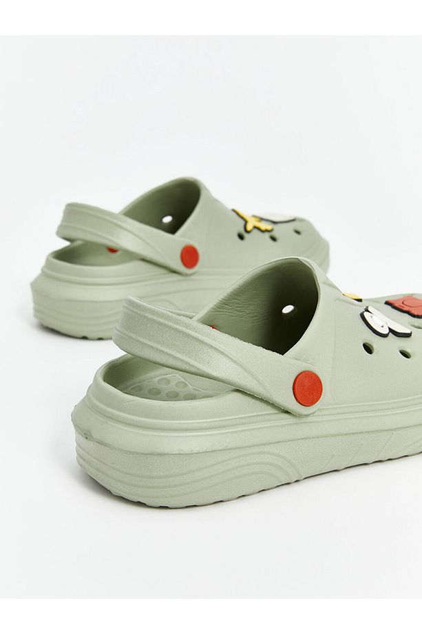 LCW STEPS Yeşil Baskılı Erkek Çocuk Plaj Sandaleti - 5