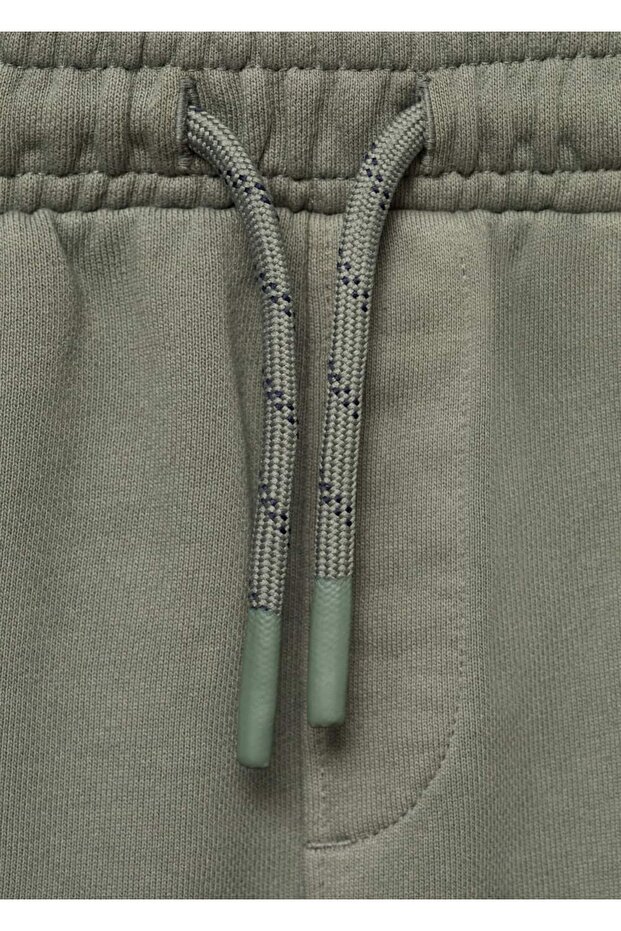 İp detaylı kargo bermuda şort - 4