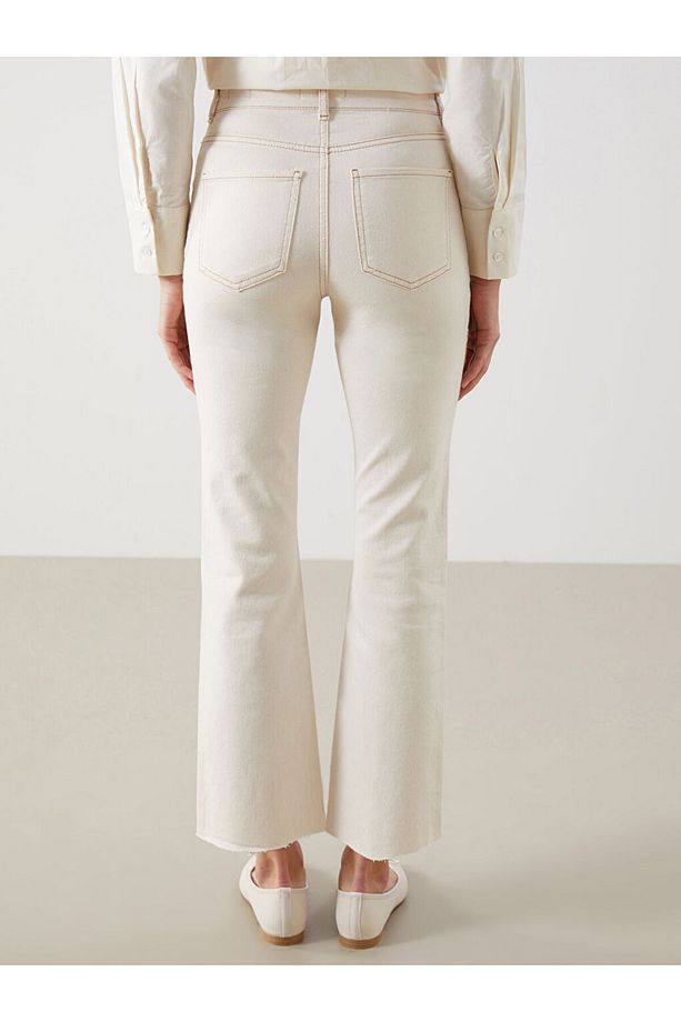 LCW Flare Kadın Jean Pantolon - 4