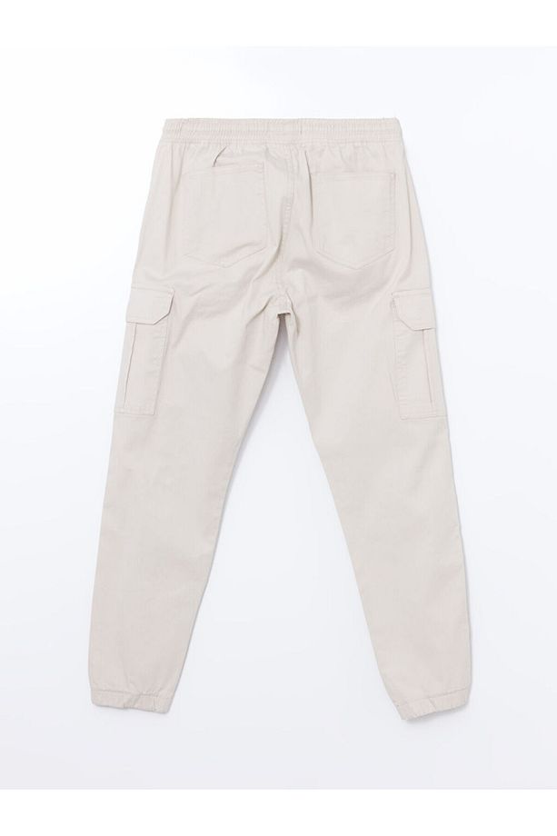 LCW Slim Fit Gabardin Erkek Jogger Pantolon - 5