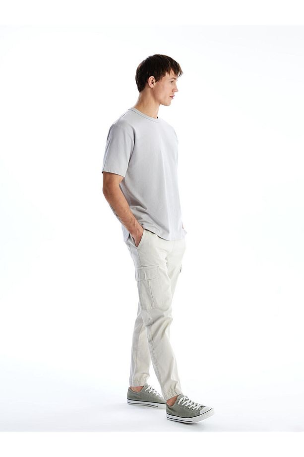 LCW Slim Fit Gabardin Erkek Jogger Pantolon - 1