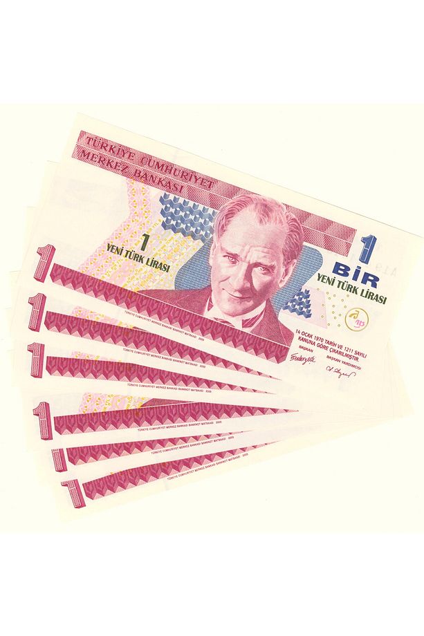 8. Emisyon 1 Ytl Çil 6 Adet Kağıt Para Koleksiyon - 1