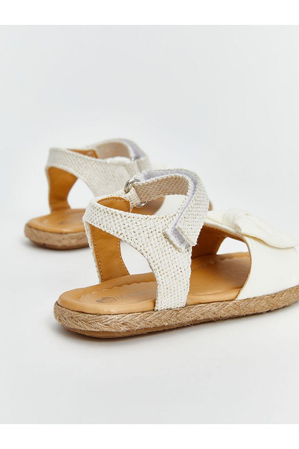 LCW STEPS Bej Fiyonk Detaylı Kız Bebek Sandalet - 5