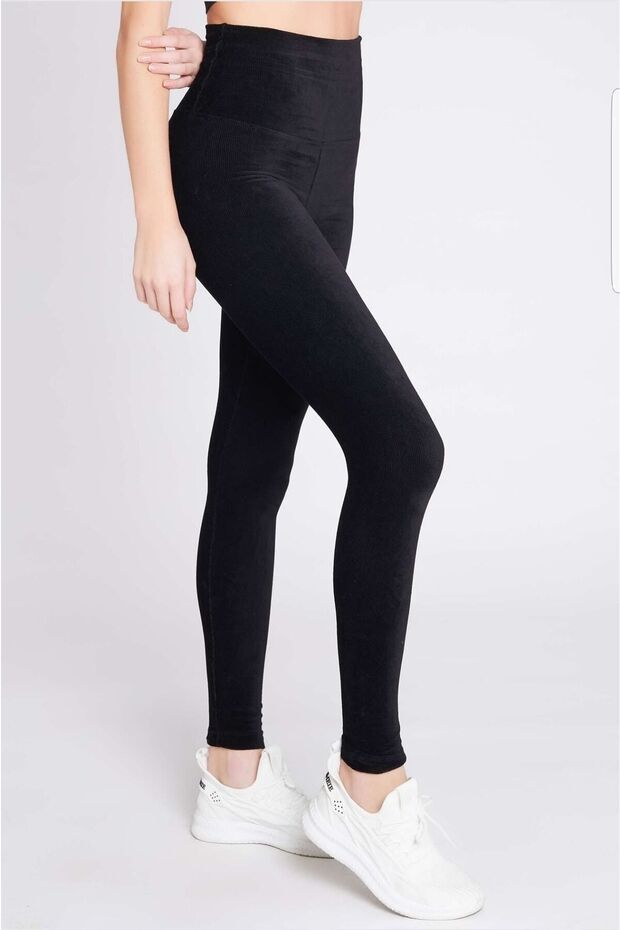 Oroverde Velvet Ribbed Leggings