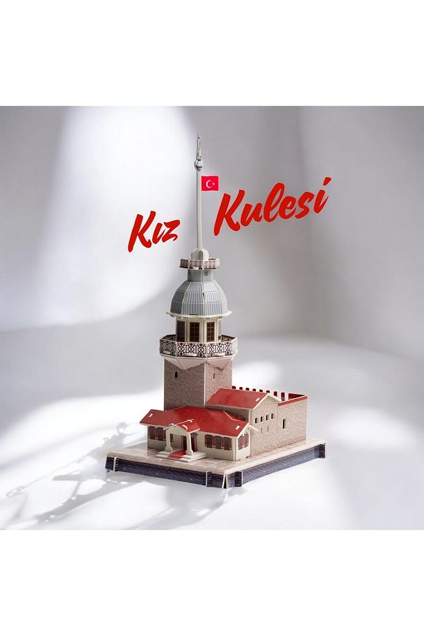 Kız Kulesi 3 Boyutlu Eğitici Puzzle 3d Kağıt Puzzle Yapboz 30 Parça - 4