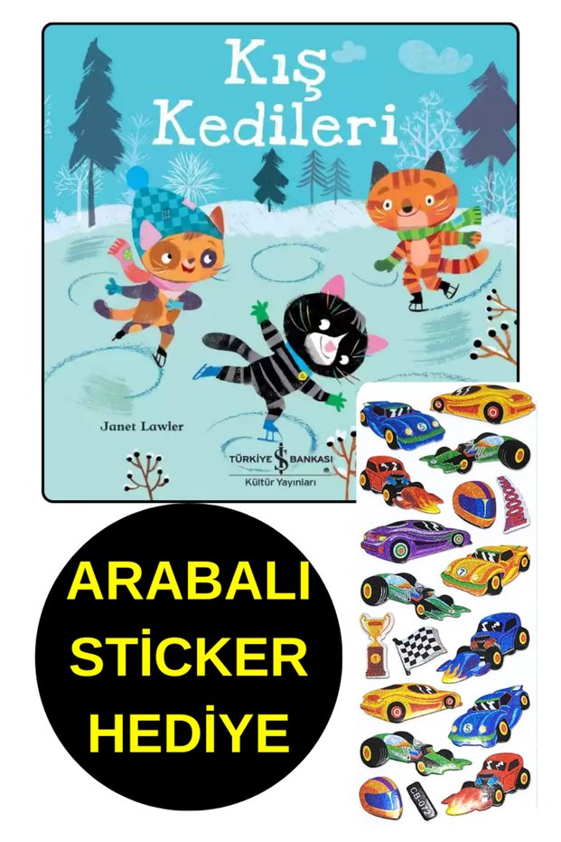 Car Sticker Gift - Preschool Illustrated Books - KIŞ KEDİLERİ