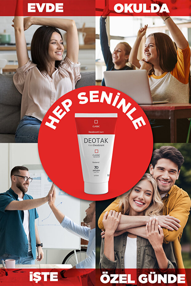 Classic Koruma 7 Güne Kadar Etkili Krem Deodorant 35 ml x 4 Adet - 10