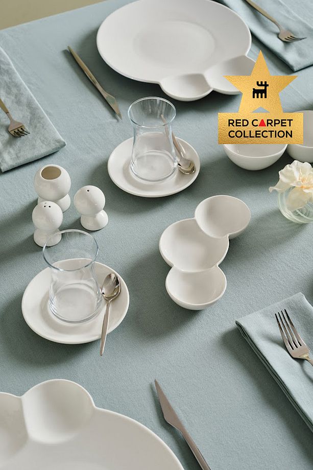 Red Carpet Collection Stream Bone Blow 26 Parça 6 Kişilik Kahvaltı Takımı - 1