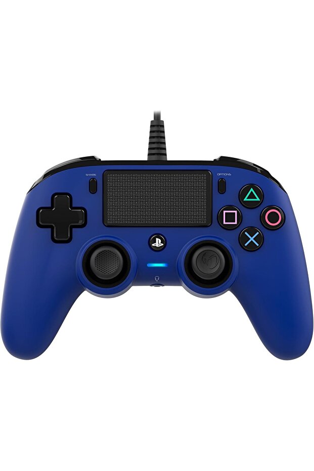 وحدة تحكم سلكية مدمجة (أزرق) (PS4) - 1
